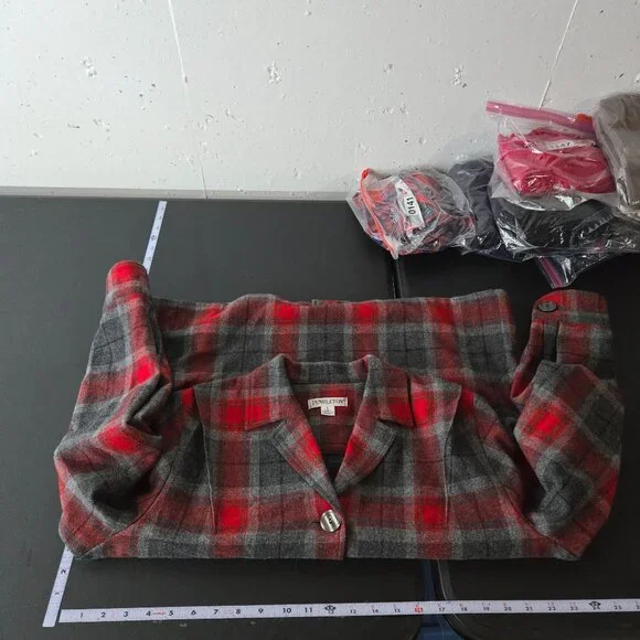 Pendleton Womens Buffalo Plaid Limited Edition 49er Jacket Large Wool Holiday - Picture 7 of 10